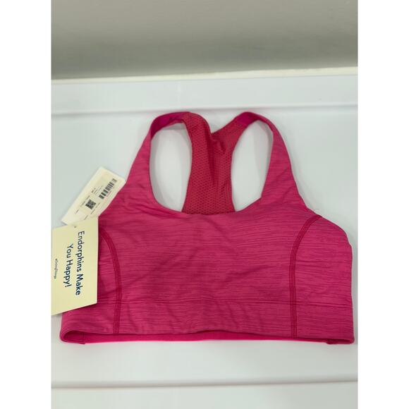 Outdoor Voices Athena Flamingo Hot Pink Sports Bra Size Small - Picture 2 of 9